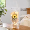 Sunflower bouquets special transparent packaging bags, moisture-proof, fresh-keeping, thickened, environmentally friendly and sealable details Picture